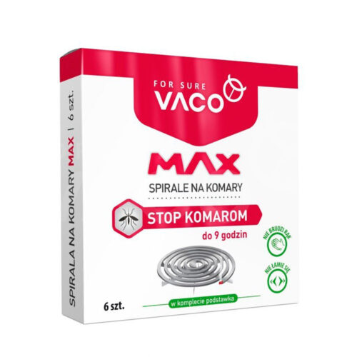 Спирали от комаров Vaco Max, защита на 9 часов, 6 штук.