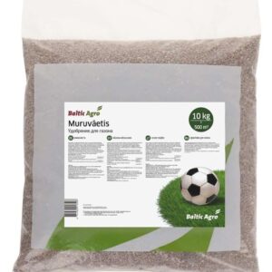 Газонное удобрение Baltic Agro в упаковке 10 кг, подходит для ухода за газоном и его подкормки, содержит важные питательные вещества.