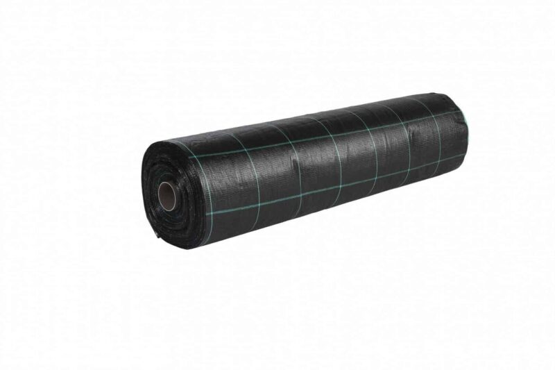 Black garden protection roll, 50 meters, durable and high quality, suitable for garden and landscape protection.