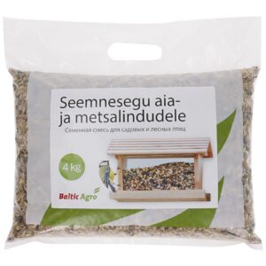Seemnesegu aia- ja metsaliikidele 4 kg pakendis, sobib lindude toitmiseks ja toidumajanduseks.