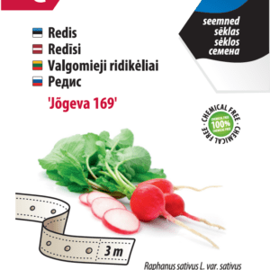 Radish 'Jõgeva 169' seed tape