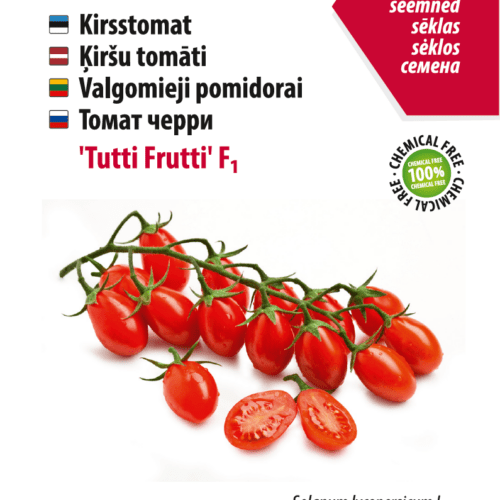 Kirsstomat 'Tutti Frutti' F1 seemned, keemiavaba.