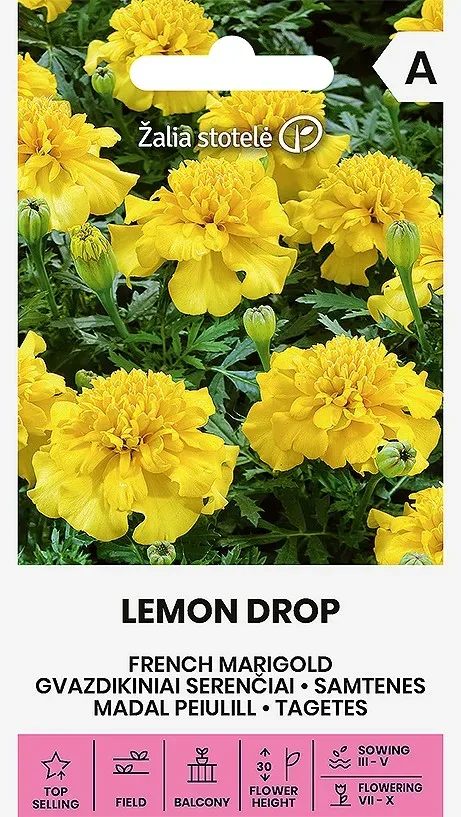 Бархатцы мелкоцветные LEMON DROP