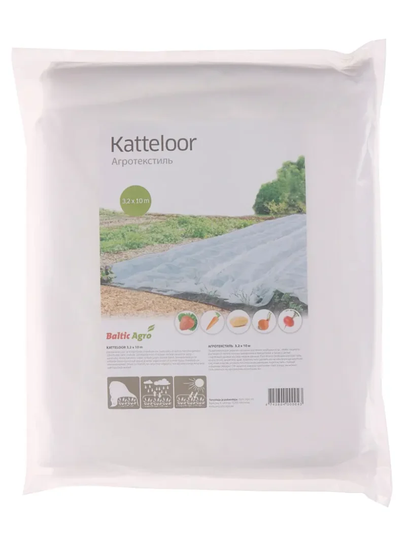Kattelloor 3,2x10m Balti Agro, agronoomiline kattematerjal, kaitseb taimi ja vilju, sobib aianduses ja põllumajanduses.