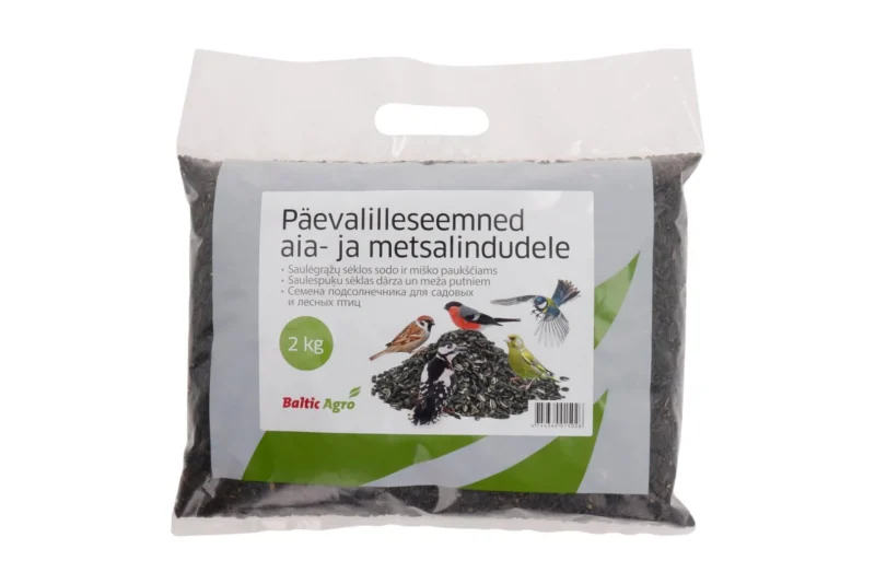 Auringonkukansiemenet puutarha- ja metsälinnuille 2 kg